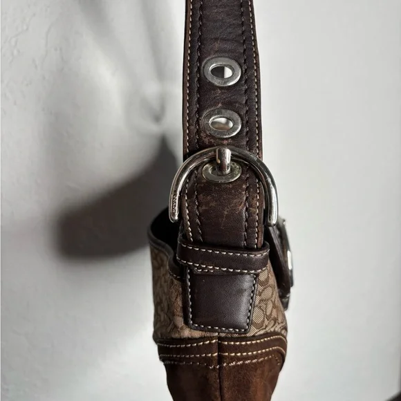 Brown Coach Mini Signature + Suede Mini SoHo - Picture 2 of 12